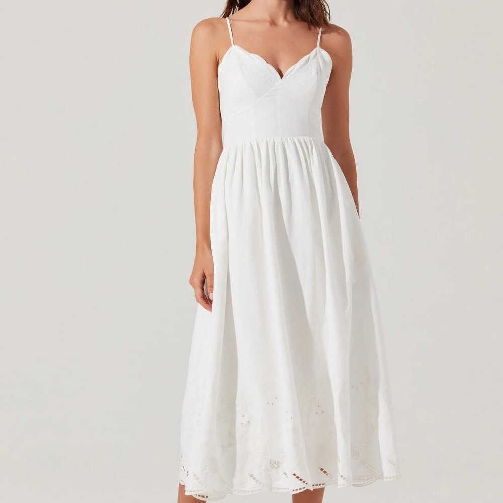 Kaidi Embroidered Midi Dress